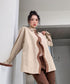 Wave Line Contrast Shirt